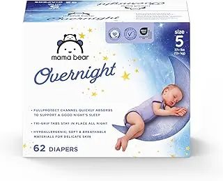 Mama Bear Overnight Baby Diapers, Size 5