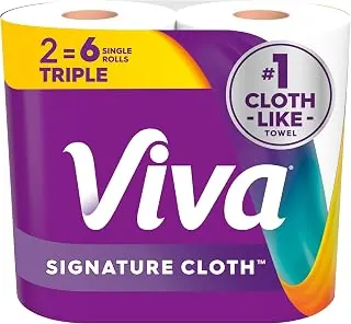 Viva Signature Cloth Paper Towels, Choose-A-Sheet Size, 2 Triple Rolls