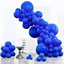 PartyWoo royal blue 152 piece mixed-size balloon arch kit