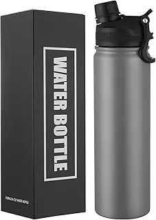24 oz insulated bottle with 2-in-1 straw and chug lid