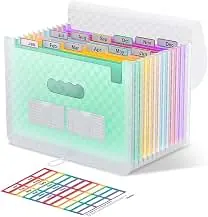 ThinkTex 12-pocket accordion file organizer for receipts, bills, and taxes