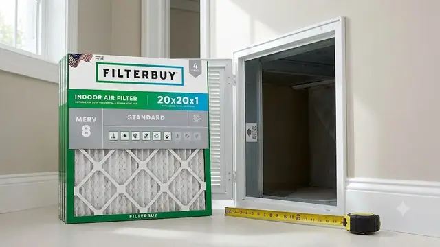 20x20x1 MERV 8 air filter replacement for furnace and AC