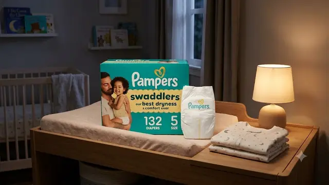 Size 5 diapers for overnight leaks
