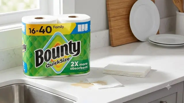Choose-a-size paper towels for everyday kitchen cleanup