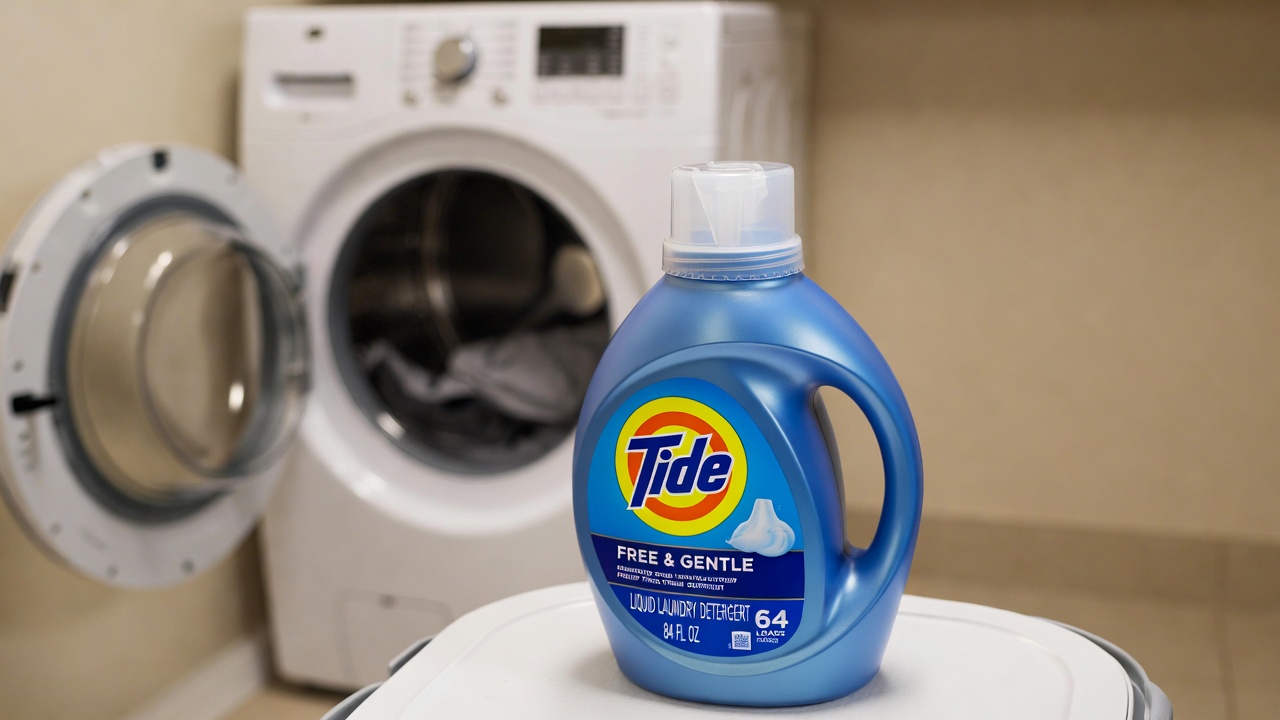 Tide Free & Gentle Liquid Laundry Detergent bottle