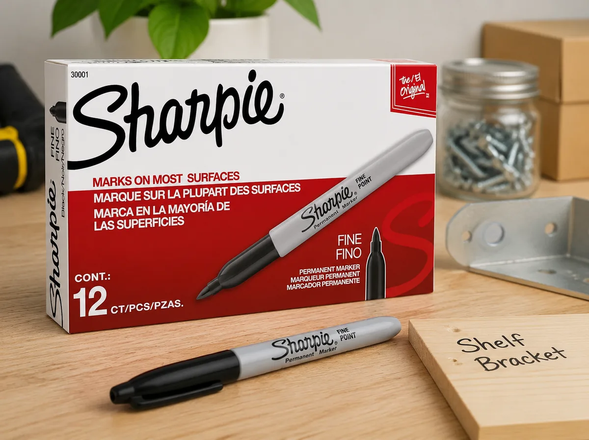 Sharpie Fine Tip Black Permanent Markers 12-count pack