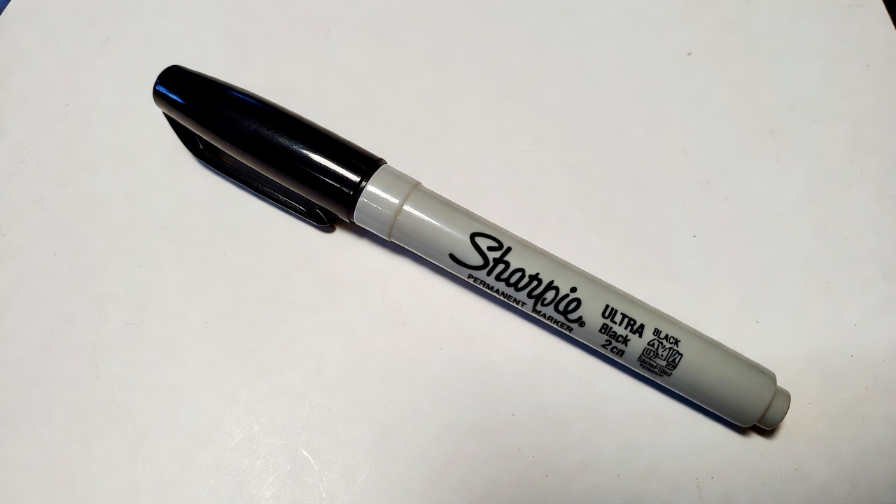 Sharpie Ultra Fine Point Permanent Marker product image showing the ultra-fine tip