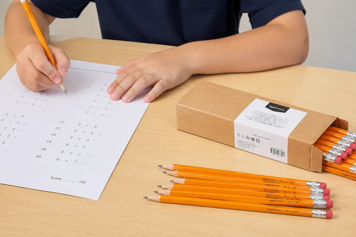 Amazon Basics Wood-Cased #2 HB School Pencils