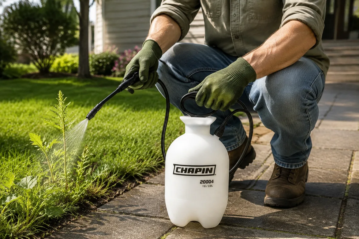 CHAPIN 20004 SureSpray 1-Gallon Pump Sprayer with translucent tank and adjustable nozzle