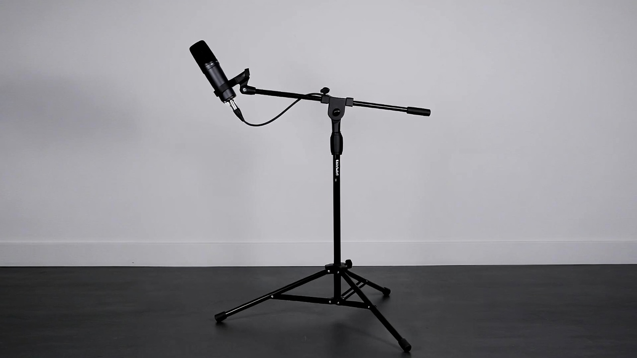 InnoGear Mic Stand Tripod Boom Arm Floor Microphone Stand Height Adjustable