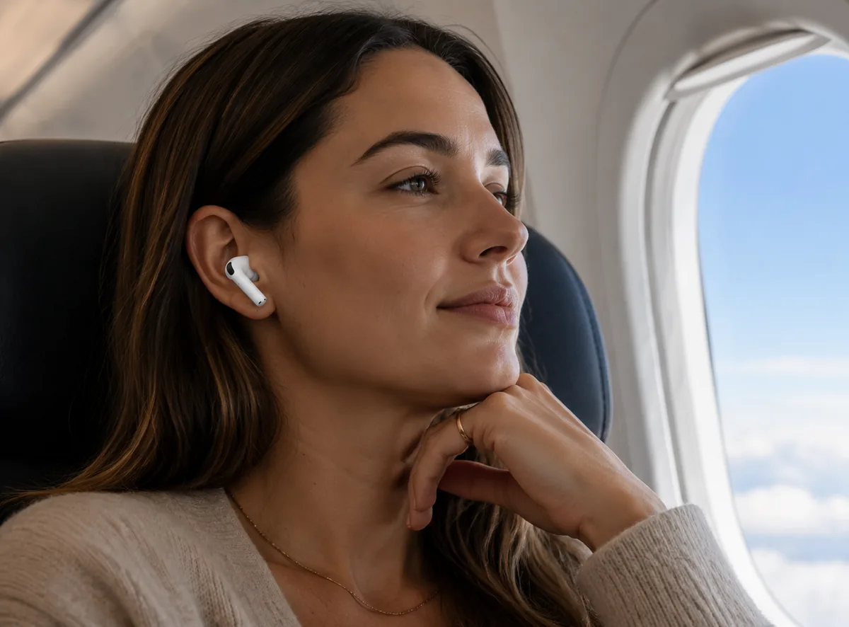 Apple AirPods Pro 3 wireless earbuds in charging case